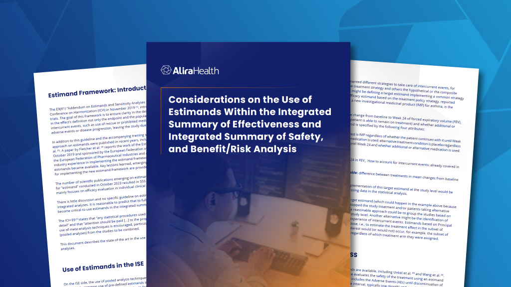 Estimands within Integrated Summary of Efficacy and Safety