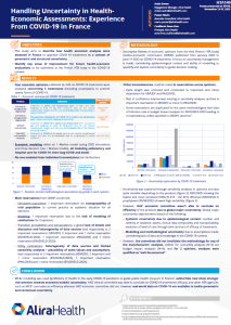 Poster: Handling Economic Uncertainty Covid-19 France
