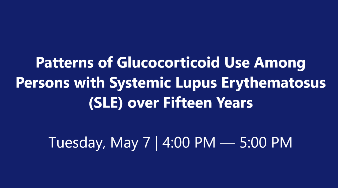 Patterns of Glucocorticoid Use Among Persons with Systemic Lupus Erythematosus (SLE) over Fifteen Years