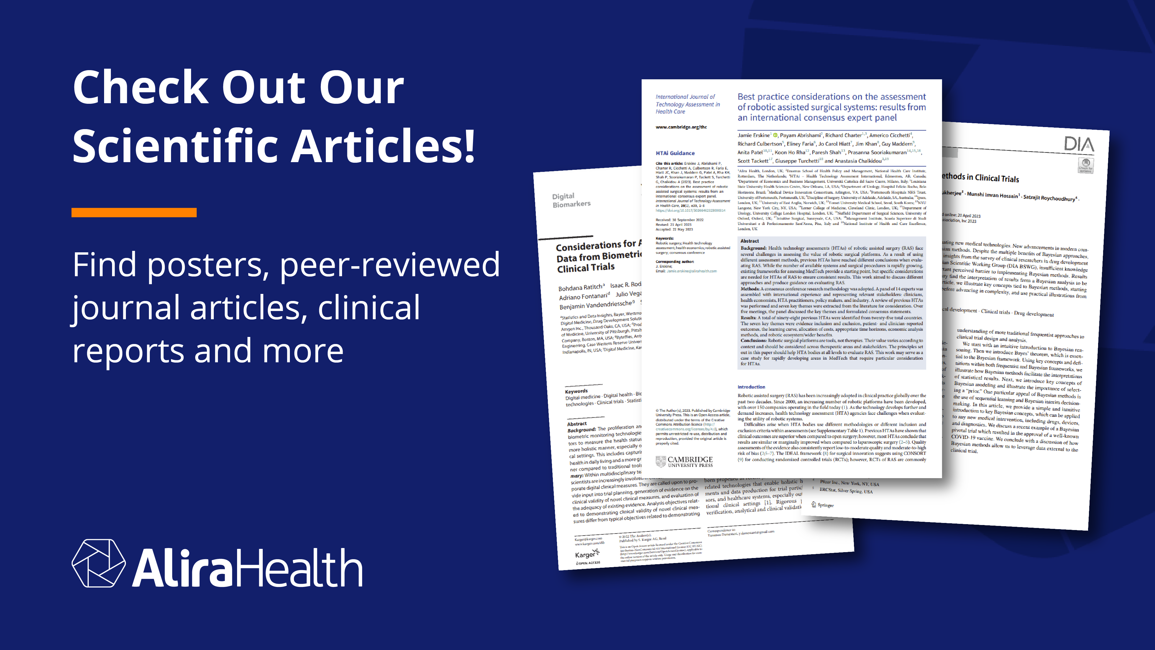 Scientific Articles from Alira Health